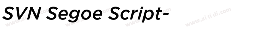 SVN Segoe Script字体转换